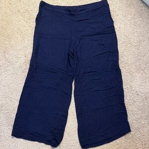 Lilly Pulitzer Navy Wide Leg Capris